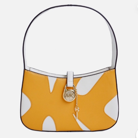 Michael Kors Lyra Small Color-Block Pochette Shoulder Purse - Picture 1 of 16